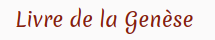 Livre de la Genèse