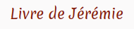 Livre de Jérémie